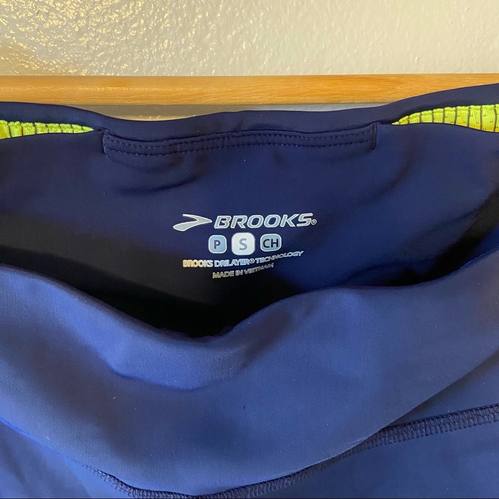 BROOKS Running Leggings Blue - Picture 2 of 6